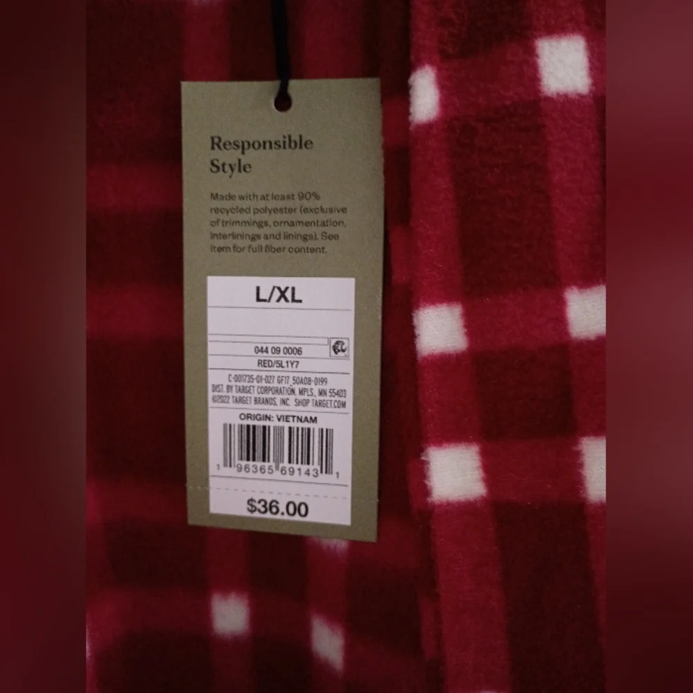 Goodfellow & Co. Red Plaid Robe - Picture 10 of 10